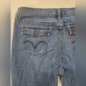 Levi’s 515 Vintage Bootcut Jeans, Women's size 12 S/C Distressed, Cowboy Flare